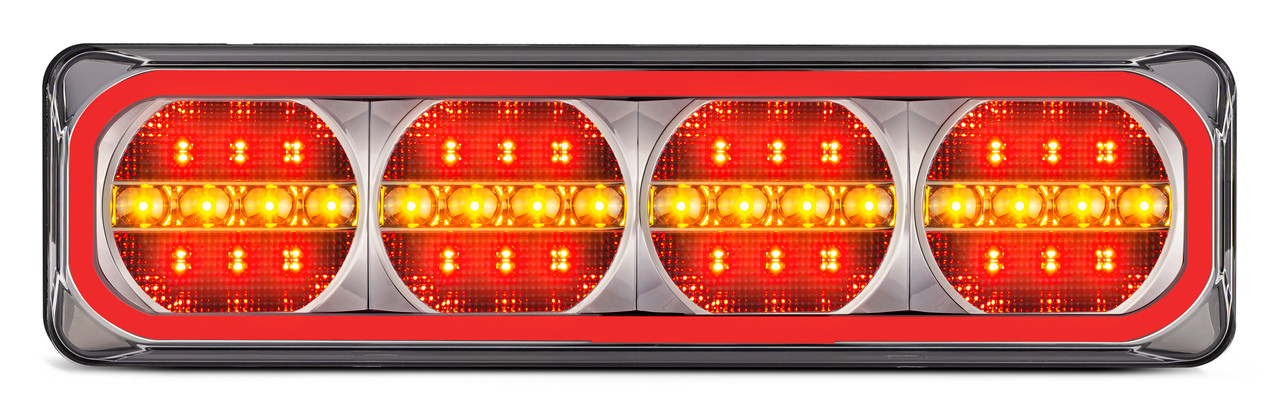 520ARRM-2 - Combination Tail Light. Large Tray & Truck Series Light. Diffused Tail Function. Sequential Indicator. Clear Lens. Stop, Tail and Indicator Lights. Twin Pack. Multi-Volt 12v & 24v. Autolamp.  Ultimate LED. 