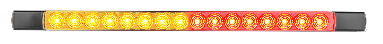 530AR12 - Slimline Low Profile Light. Rear Lighting. Stop, Tail & Indicator. Clear Lens. 12v Only. Caravan Friendly. Autolamps. Ultimate LED. 