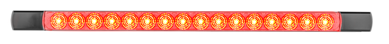 530CR12B - Slimline Low Profile Light. Rear Lighting. Stop & Tail. Clear Lens. 12v Only. Caravan Friendly. Autolamps. Ultimate LED. 