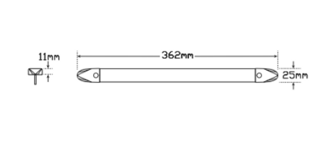 2430BMB - Interior Strip Mount Light. High Brightness LEDs. Low Profile. Surface Mount. Cool White. 1 Year Warranty. Autolamp.  Ultimate LED. 