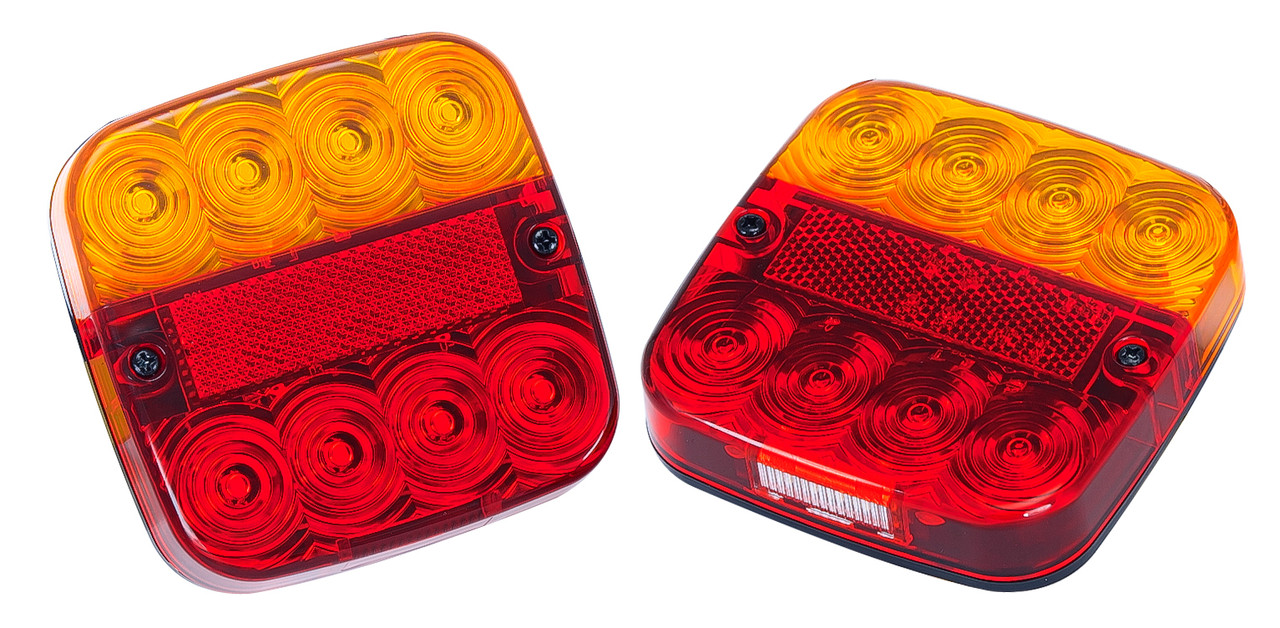 99ARL2 - Small Trailer Combination Light. Harness System Compatible. Inbuilt Reflector and Licence Plate Light. Stop Tail and Indicator Light. Twin Pack. Autolamp. Ultimate LED. 