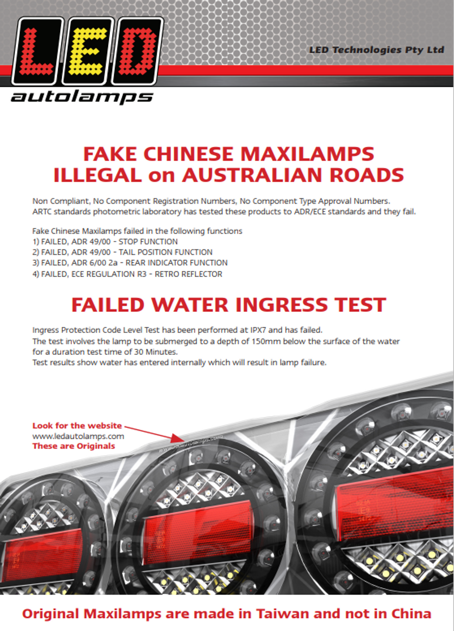 Genuine Maxilamp with Genuine Warranty, An Australian Company