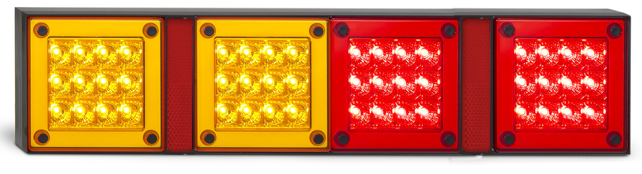 420AARRM2 - Combination Tail Lights. Stop, Tail, Indicator, Reflector Light Multi-Volt 12v & 24v. Caravan Friendly. Twin Pack. LED Auto Lamps. Ultimate LED.