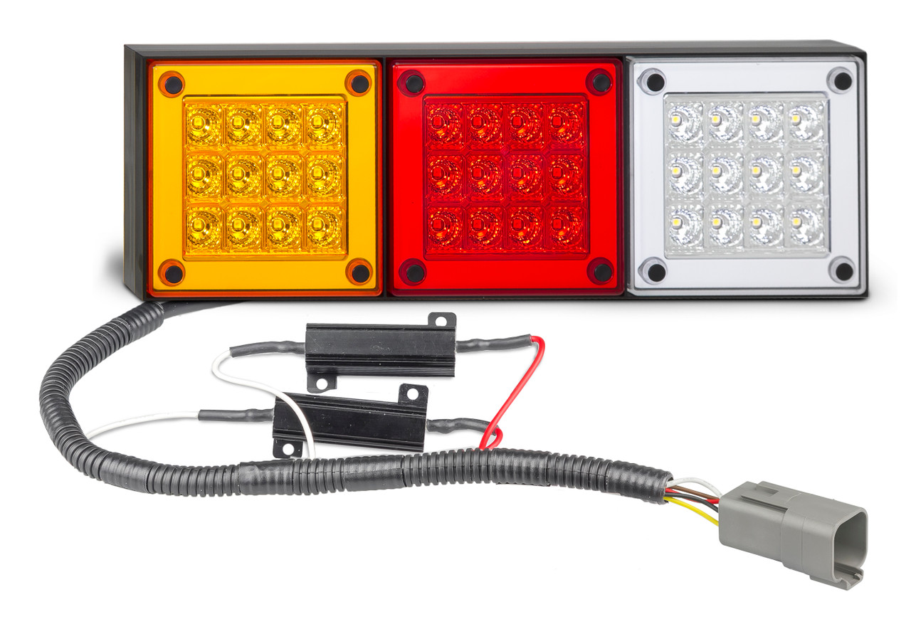 280ARWM2LR12/450+PATCH-XCLASS - X-Class LED Patch Cable System. LED Upgrade. Plug and Play. Designed for Trays. 280 Series Light. Stop, Tail, Indicator and Reverse. 12v Only. Lamp with Conversion Cable. Application to Suit Mercedes-Benz X-Class. Autolamp. Ultimate LED. 