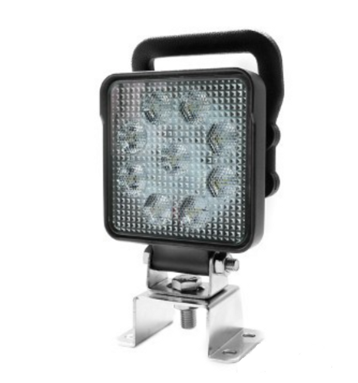 RWL814FHS - LED Work Light. Square Flood Beam with Handle and Switch. Multi-Volt 10-30v 14W. Super Low Currant Draw. Water and Dust Proof. RV. Ultimate LED. 