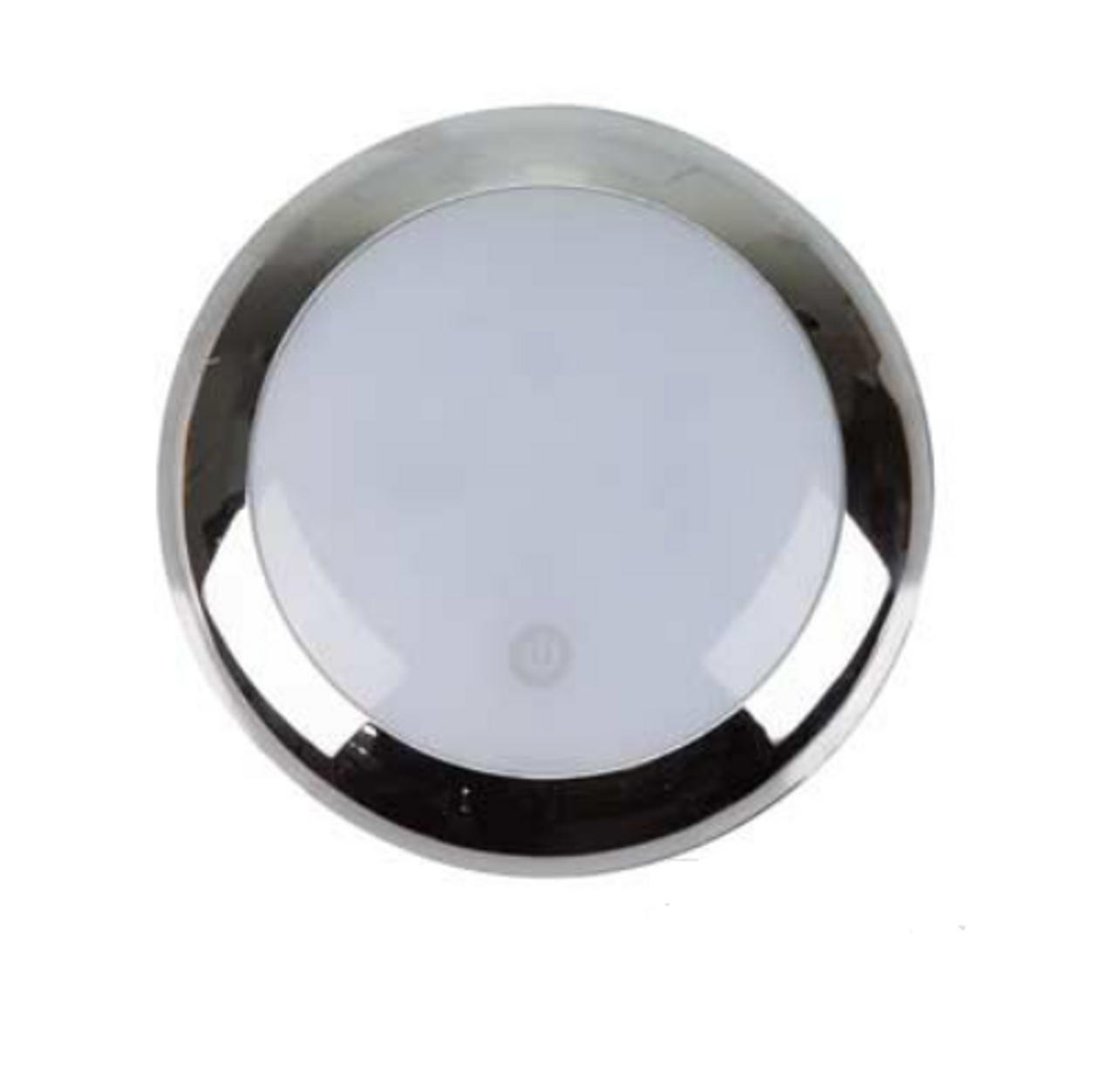 IL140SC - Round Interior LED Chrome Bezel Light. 12v 4.5W. Touch Sensor. Surface Mount. Low Current Draw.  RV. Ultimate LED. 