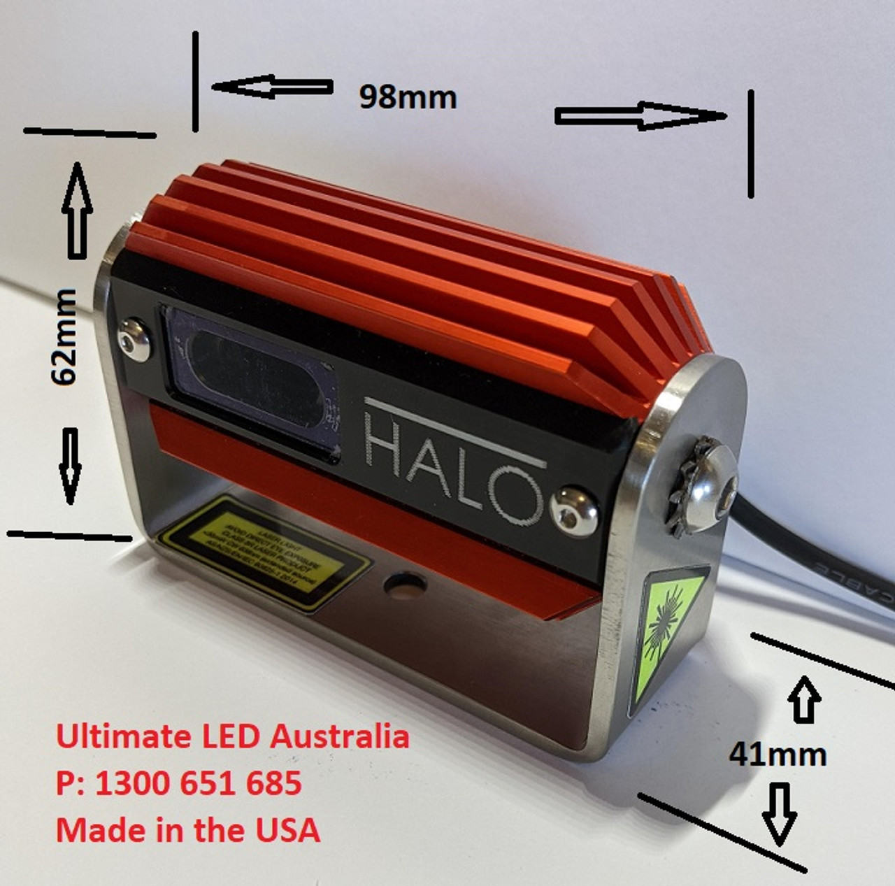 Laser Safety Halo by Ultimate LED Class 2 safe made in the USA