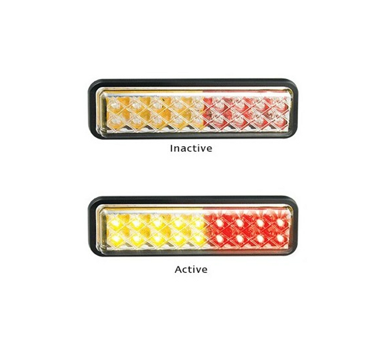 135ARMG/2 - Stop, Tail, Indicator LED Light Rubber Grommet Mount Multi-Volt 12v & 24v Blister Twin Pack. LED Auto Lamps. Ultimate LED. 