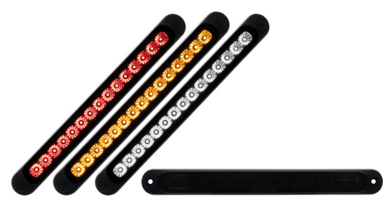 Slimline LED Stealth Sequential Indicator Light. Multi-Volt, 12v & 24 Volt DC Systems. New Stylish & Bright Slimline Indicator LED Light BRS70AS. Roadvision Product. Amazing Light for its size. ADR Approved. BRS70AS. New Blackout Style.