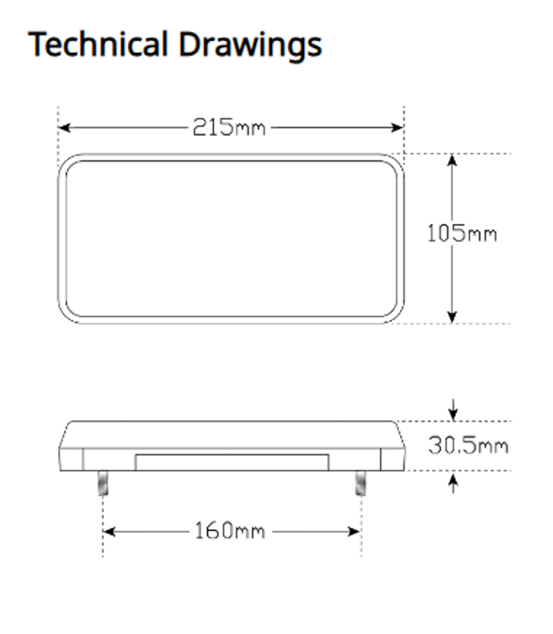 A215ARLP2. Submersible Boat trailer taillight kit with 400mm lead on each light. 5 year warranty