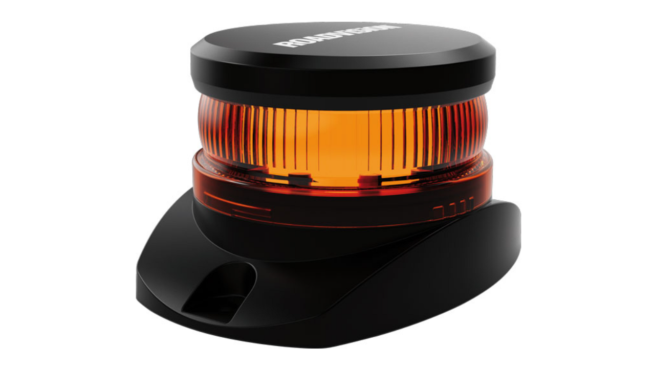 RB102Y - Low Profile, Amber Safety Rotation and Strobe Beacon. Fixed Mount. RB102Y. Class 1 Certified . Roadvision. Ultimate LED.