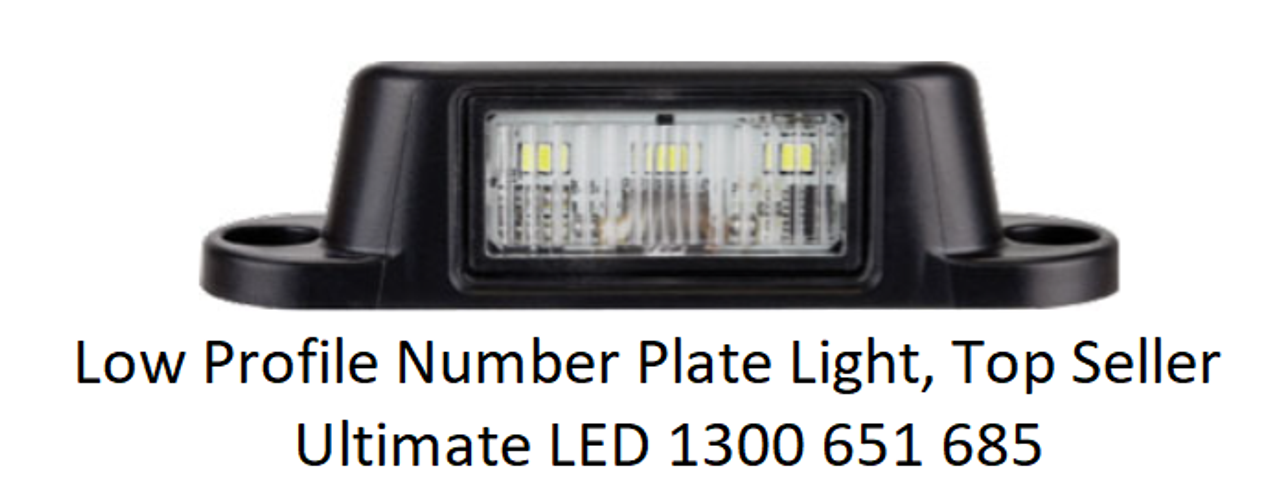 Halo Diffused Park light with Stop, Sequential Indicator LED Taillight. 12 volt System. Twin Pack Clear Lens, Amber, Red LED with Red Halo Surround. HR235CASR-2. Slim Line ADR Approved LED Taillights. New Release