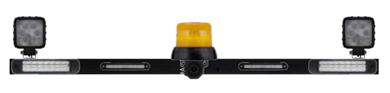 This Mine Light Safety Bar is fitted with the following -Stop, Tail, Indicator, Reverse Light, (LED) Safety Amber Beacon (Class 1 - LED) with a Back Up Alarm System. ADR Approvals with 5 year warranty. LED Work Lights x 2 also included 27 watt each