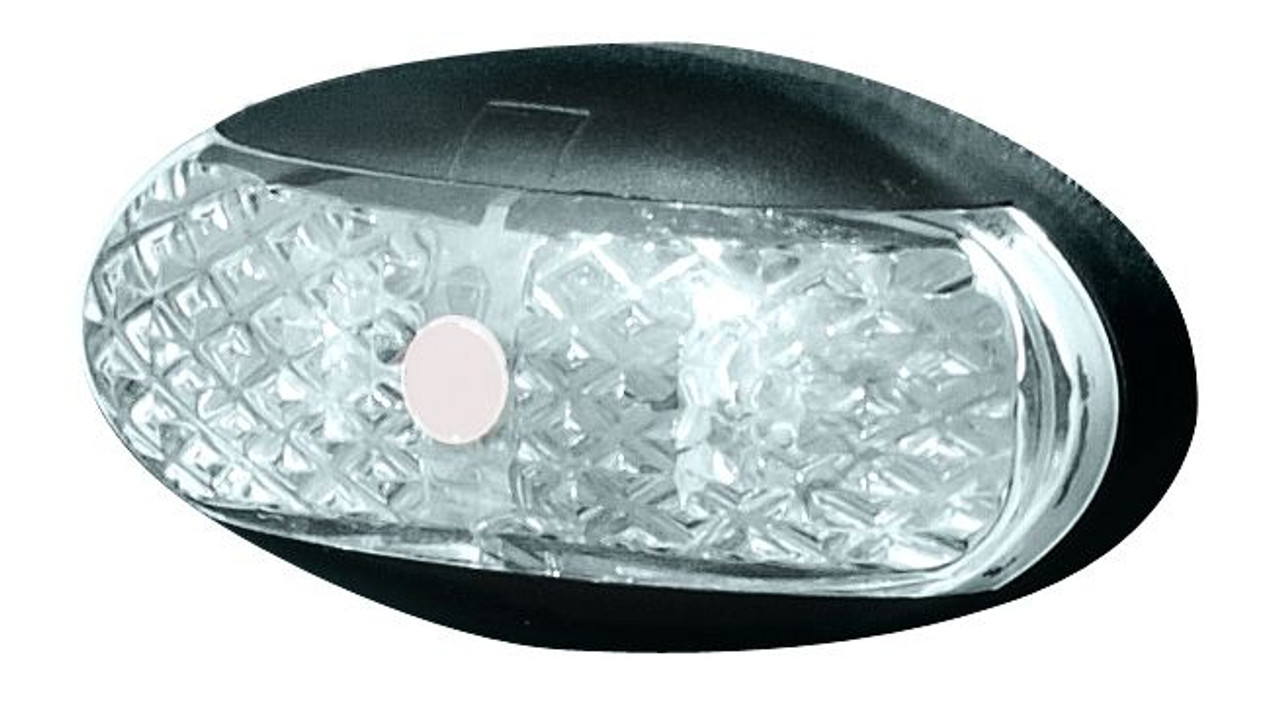 Roadvision Front White Marker Clearance LED Light. BR1W Series White with Clear Lens. Box of 10