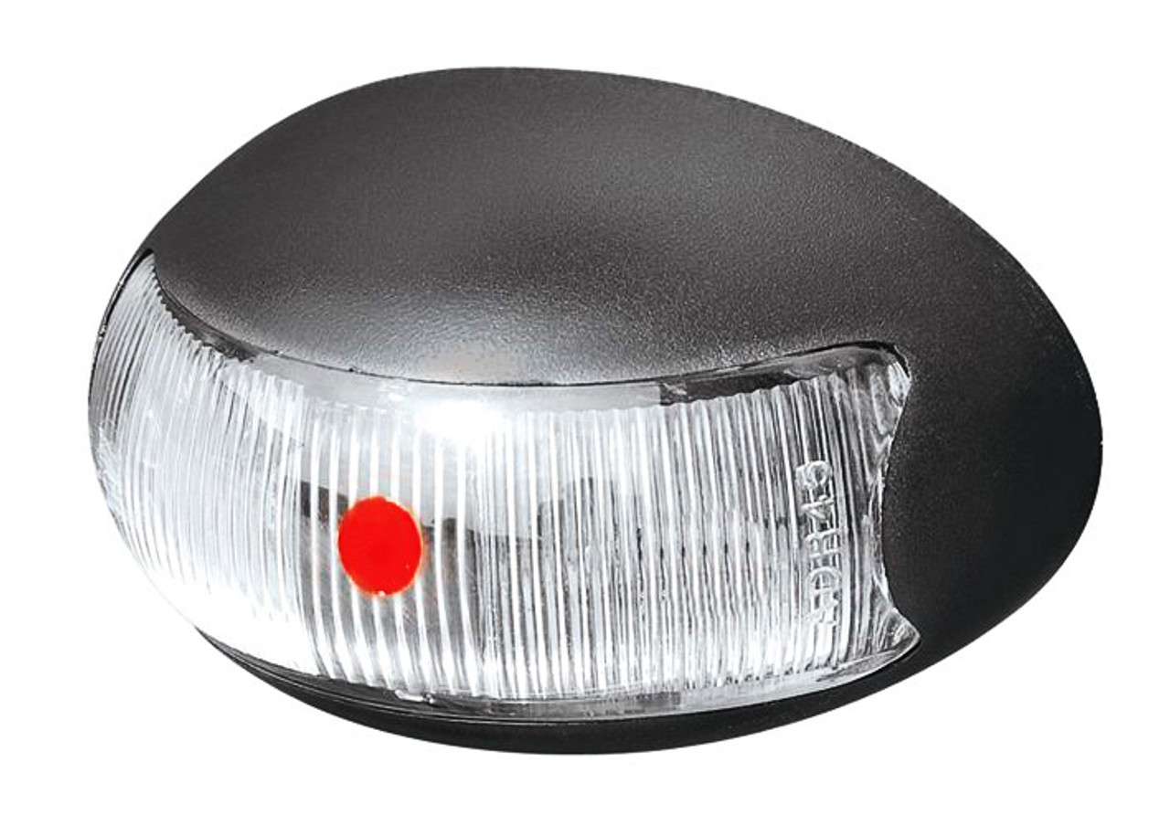BR3RL. Roadvision Rear Marker - Red Marker LED Light. 2.5m Wiring Harness Box of 10. Chrome and White Base Available