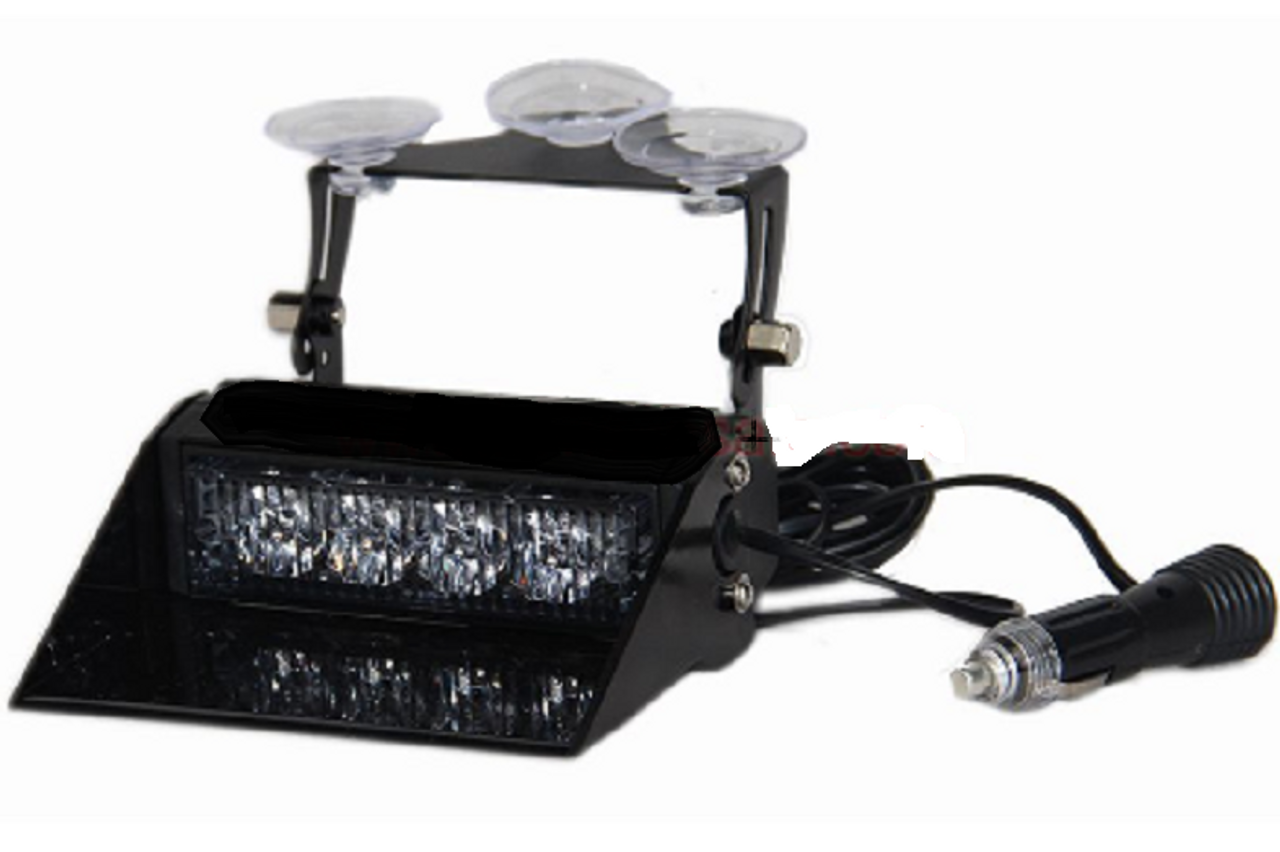 Off Position. Amber Dash Mount, Front Screen Suction Cup Mount Strobe Module. Very Bright. Ultimate LED Australia.