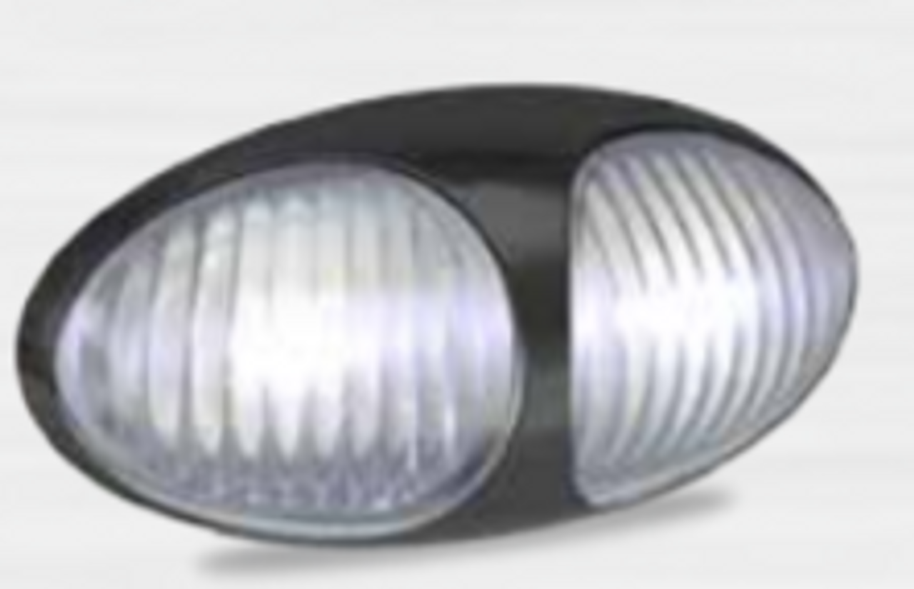 37WM - Front End Outline Marker Light with Black Base Multi-Volt 12v & 24v Single Pack. LED Auto lamps. Ultimate LED.
