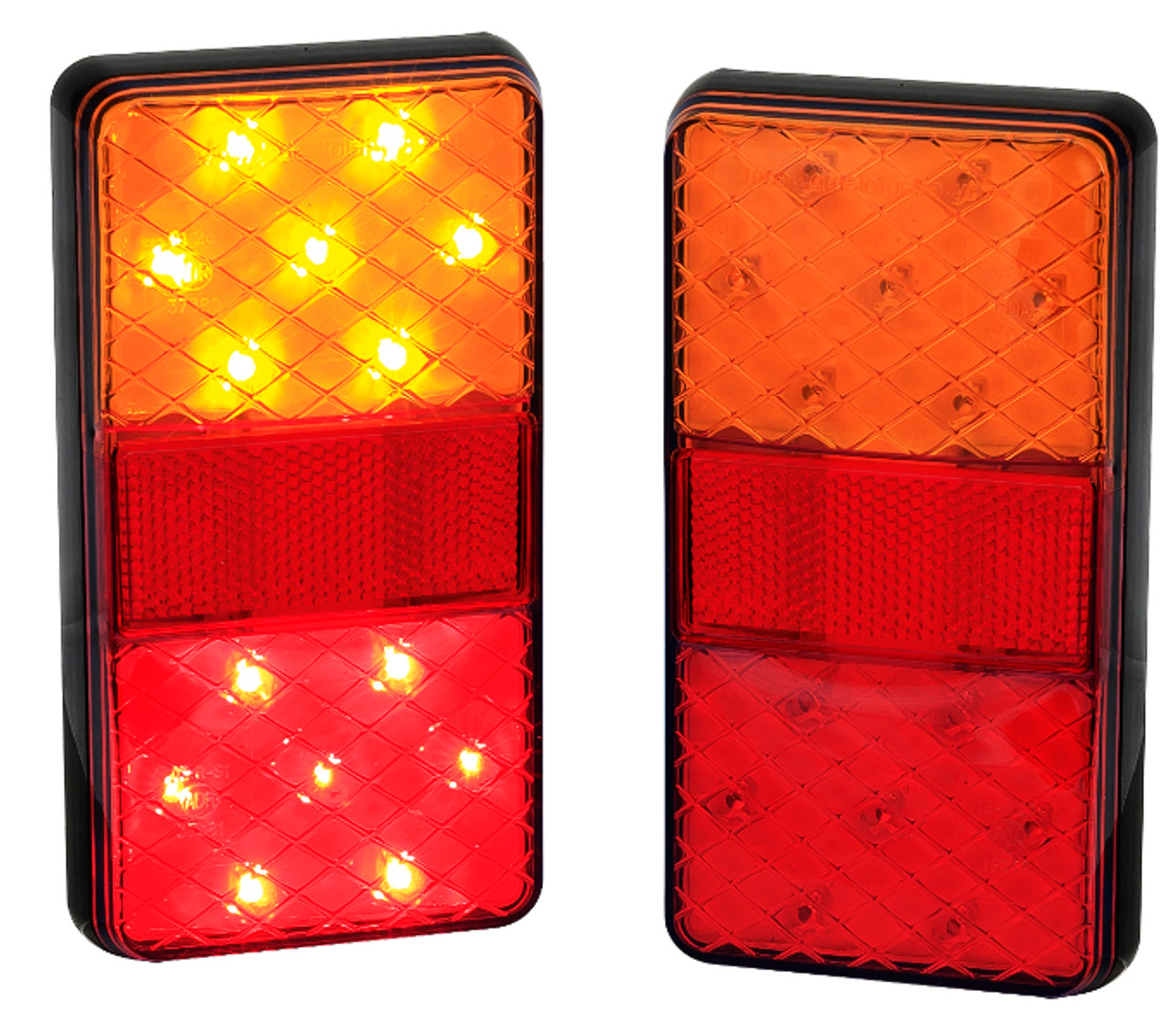 150BAR2 Stop, Tail, Indicator, Reflector With Licence Lamp. Twin Light Pack 12v. AL. Ultimate LED. 