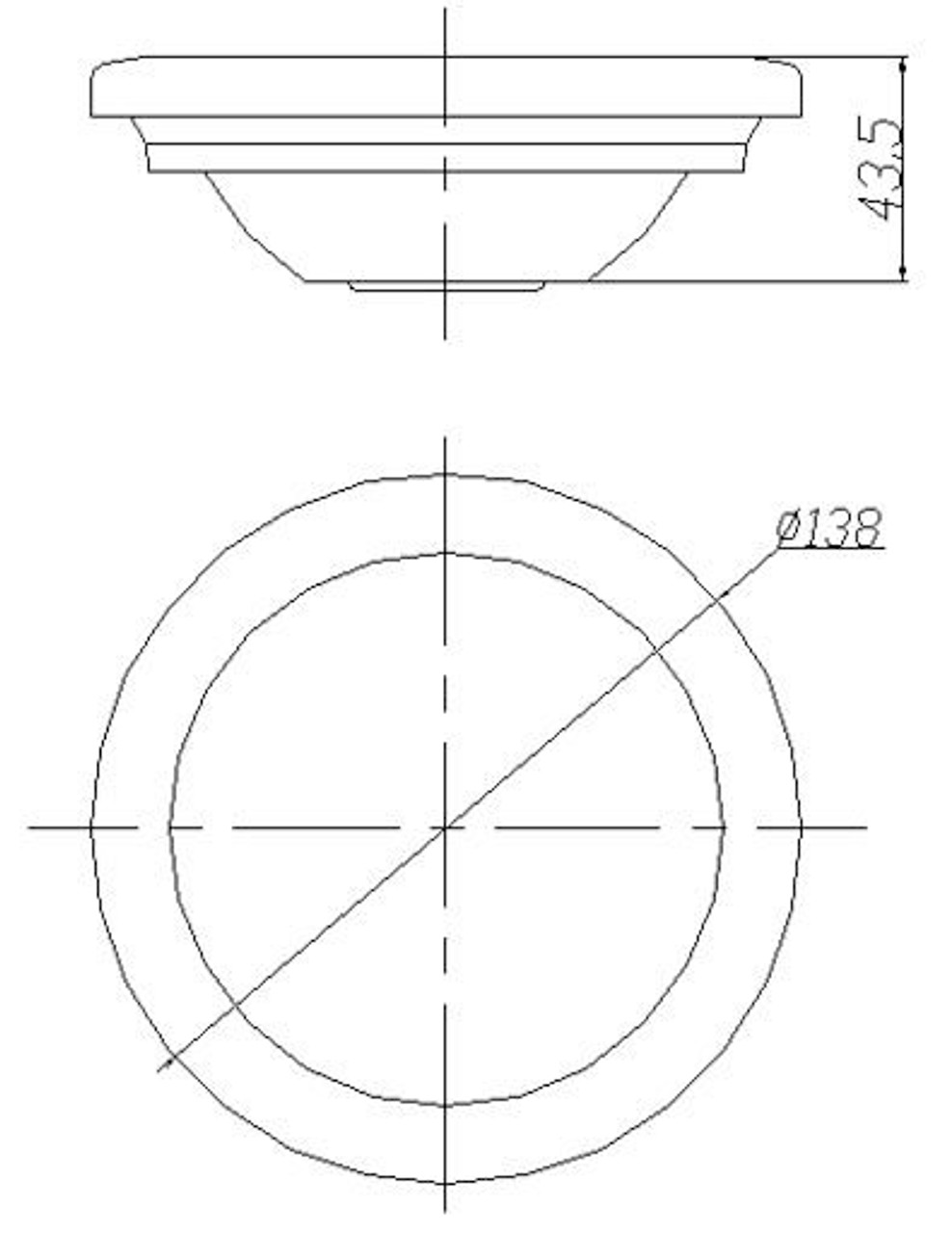 Line Drawing 138 x 29mm