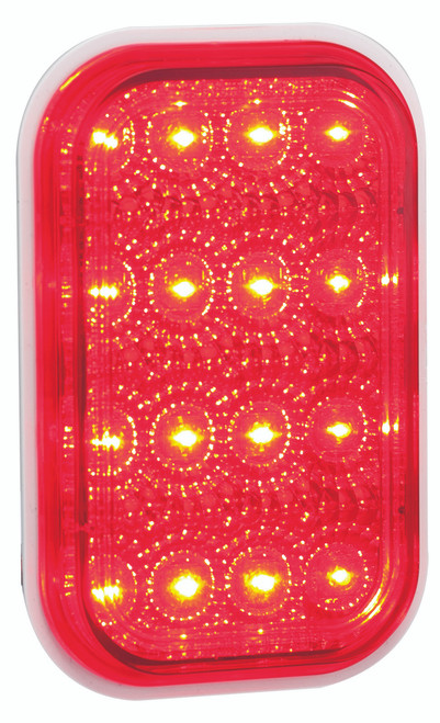 131CRM Stop Tail Light Clear Lens and Red LED Multi-Volt 12v & 24v Single Pack. AL. Ultimate LED. (Active) 