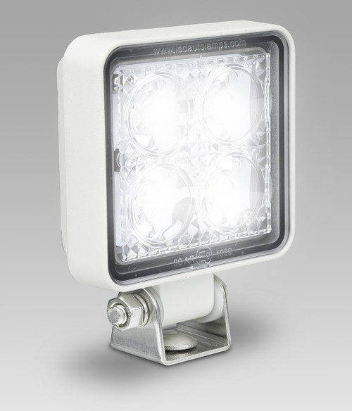 7312WM - Flood Lamp 12 Watt Flood Work or Reverse Lamp White Housing Multi-Volt 12v & 24v Single Pack. AL. Ultimate LED.  7312WM - Flood Lamp 12 Watt Flood Work or Reverse Lamp White Housing Multi-Volt 12v & 24v Single Pack. AL. Ultimate LED.