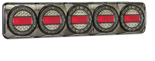 MAXILAMPC5XRW - Modern & Stylish Maxilamp 5 LED Tail Light Assembly Stop, Tail, Indicator & Reverse with Reflector. 12v & 24 Volt DC Systems. Blister Single Pack. LED Auto Lamps. Ultimate LED. 