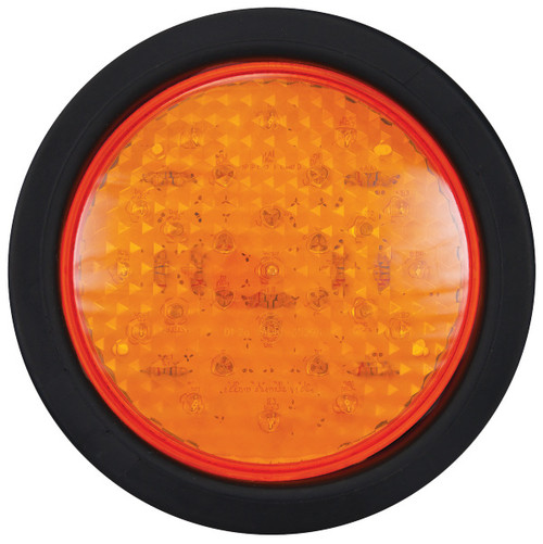 110AMG - Rear Indicator LED light Round, Multi-Volt 12 volt & 24 volt Systems with Black Grommet Single Pack. Amber Lens & Amber LED. LED Auto Lamps. Ultimate LED.  110AMG - Rear Indicator LED light Round, Multi-Volt 12 volt & 24 volt Systems with Black Grommet Single Pack. Amber Lens & Amber LED. LED Auto Lamps. Ultimate LED.