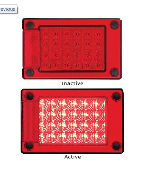 J3RM - Stop & Tail with Reflector Multi-Volt 12v & 24v Single Pack. AL. Ultimate LED.