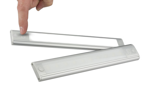40410SMCU - Interior Strip Lamp with On & Off Touch Button Opaque Lens Black Surround 12v Single Pack. AL. Ultimate LED.