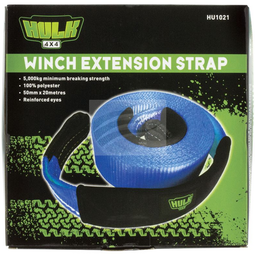 HU1021 - Winch Extension Strap. HULK. CD. Ultimate LED. 