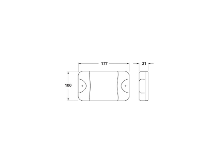 Line Drawing - LS9062 - 180 Series Reverse Light. Multi-Volt. Single Pack. Jaylec. CD. Ultimate LED. 