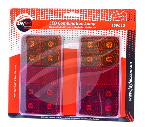 LS9012 - Combination Stop Tail Indicator 12V Twin Pack. Jaylec. CD. Ultimate LED.