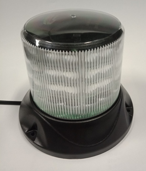 White Safety Rotation and Strobe LED Beacon. Magnet Mount.  Maxi Revolver, 15 watts RB167MW. White Safety Rotation and Strobe LED Beacon. Magnet Mount.  Maxi Revolver, 15 watts RB167MW.
