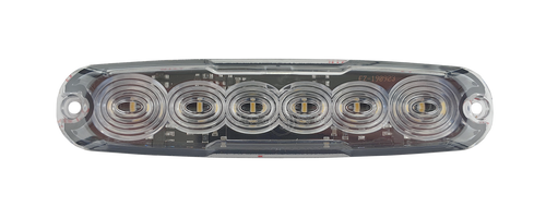 12WM-2  - Reverse LED Slim Line Module Lamp White. Light Pattern x On Multi-Volt 12v & 24 Volt 3M Tape or Screw on Fitting. Twin Pack Clear Housing Clear Lens & White LED's. Super Slim Line Light. Go Stealth. Autolamps. Ultimate LED.