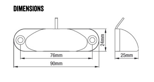 Rear Low Profile Licence Plate Light with Chrome Housing. ADR Approved 12 to 24 Volt DC Systems LED lights, Tough Unit, 5 Year Warranty. New Release. BR15C