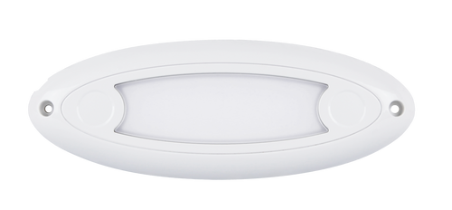 16606WM - Oval Interior, Exterior Light. Water Proof Design. Low Profile Design. Surface Mount. 2 Year Warranty. Warm White Light. Non Switch. Autolamps. Ultimate LED. 