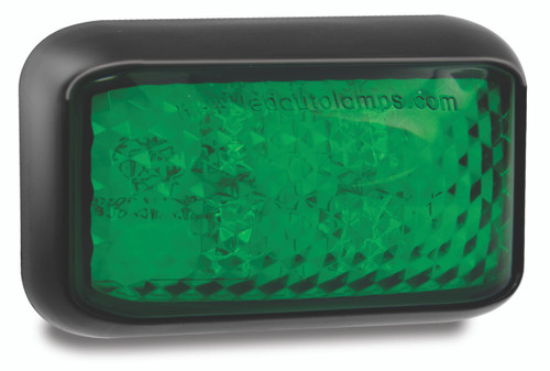 35GM - Green Coloured Lamp. Courtesy Light. Surface Mount. Low Profile Design. Multi-Volt 12v & 24v. Autolamp. Ultimate LED. 