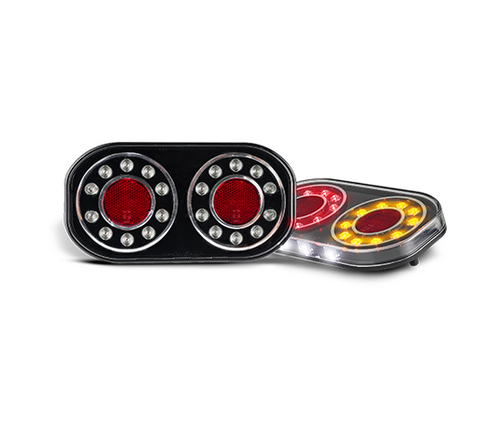209GARLP2 - Stop Tail Indicator with Reflector and Licence Plate Light. 12v Twin Pack. AL. Ultimate LED.