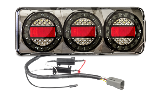 SOMAXI2LR/450B+PATCH-RAM1500 - RAM1500 LED Patch Cable System. Plug and Play. LED Upgrade. Designed for Trays. MAXI2LR Series Light. Stop, Tail, Indicator and Reverse. 12v Only. Lamp with Conversion Cable. Application to Suit Dodge RAM1500. Autolamp. Ultimate LED. SOMAXI2LR/450B+PATCH-RAM1500 - RAM1500 LED Patch Cable System. Plug and Play. LED Upgrade. Designed for Trays. MAXI2LR Series Light. Stop, Tail, Indicator and Reverse. 12v Only. Lamp with Conversion Cable. Application to Suit Dodge RAM1500. Autolamp. Ultimate LED.