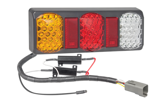 SO275GARWM2LR450+PATCH-XCLASSEXT - Tray Extension X-Class LED Patch Cable System. Plug and Play. LED Upgrade. Designed for Trays. 275G Series Light. Stop, Tail, Indicator and Reverse. 12v Only. Lamp with Conversion Cable. Application to Suit Mercedes-Benz X-Class with Tray Extension. Autolamp. Ultimate LED. 