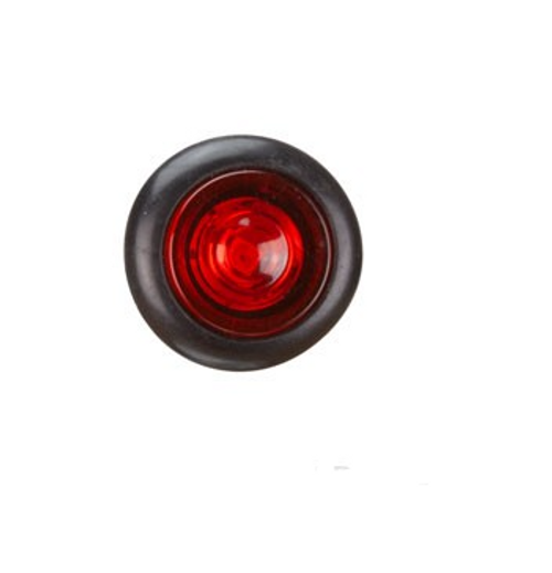 BR11R - Clearance Light LED Red. BR11 Series. 10-30V. Flush Rubber Mount. Small Round Light. RoadVision. Ultimate LED. 