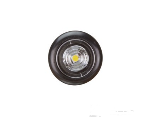 BR11W - Clearance Light LED White. BR11 Series. 10-30V. Flush Rubber Mount. Small Round Light. RoadVision. Ultimate LED. 