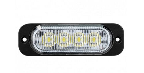 RSM5104W - LED Strobe Module. White. Surface Mount. Multi-Volt. 12 Flash Patterns. Class 1. RoadVision. Ultimate LED. 