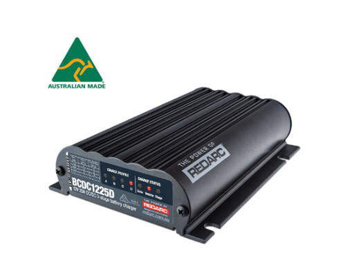 REDARC BCDC1225D In-vehicle Battery Charger is a 12V 25A In-vehicle DC to DC battery charger. It is the latest variant of the award-winning BCDC Dual range and features REDARC’s Smart Start technology. REDARC BCDC1225D In-vehicle Battery Charger is a 12V 25A In-vehicle DC to DC battery charger. It is the latest variant of the award-winning BCDC Dual range and features REDARC’s Smart Start technology.