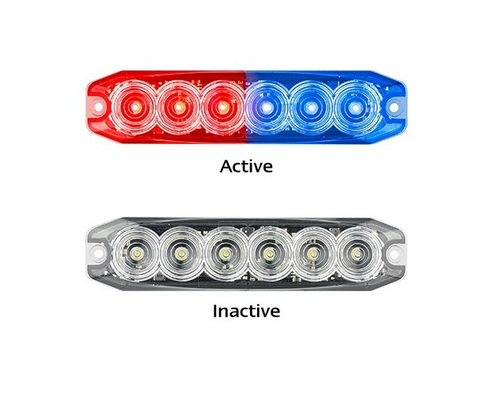 120035RBM - Emergency Lamp Strobe Red & Blue LED's with a Clear Lens Multi-Volt Single Pack. AL. Ultimate LED.  120035RBM - Emergency Lamp Strobe Red & Blue LED's with a Clear Lens Multi-Volt Single Pack. AL. Ultimate LED.