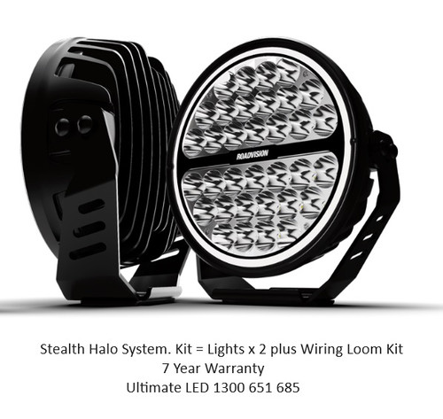 Stealth Driving Lights Twin Pack Kit + Wiring Harness Stealth Driving Lights Twin Pack Kit + Wiring Harness