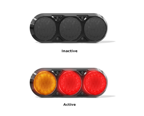 A82BARRC - Combination Taillight. Small Tray & Truck Series Light. Black Housing. Charcoal Lens. Stop, Tail and Indicator Lights. 12v Only. Autolamp. Ultimate LED. On/Off Position