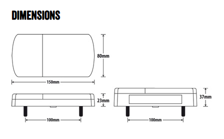 LED Rear Combination Lamp Line Drawing