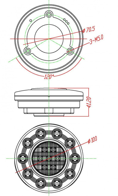 Line Drawing of Tail Light