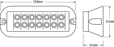 Strobe Module Line Drawing